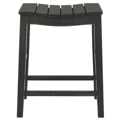 Kirklands Home Bar Stools & Counter Height Stools|Wood Whitcombe Counter Stools, Set of 2 Black