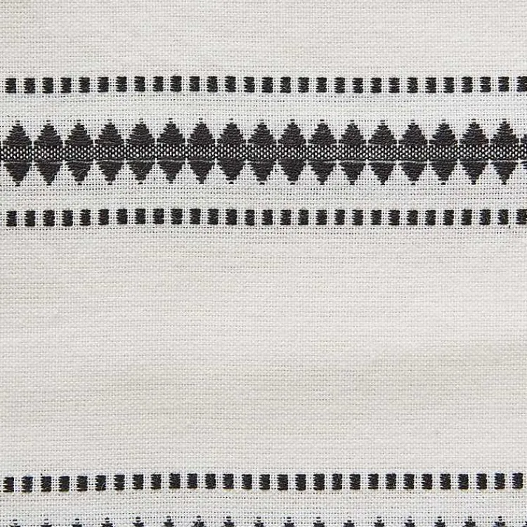 Kirklands Home Table Linens|Zig Zag Dobby Stripe Table Runner, 72 in. Black