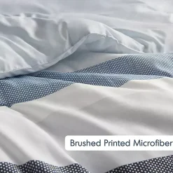 Kirklands Home Comforters|Blake Blue Stripe 3-pc. Full/Queen Comforter Set