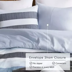 Kirklands Home Comforters|Blake Blue Stripe 2-pc. Twin/Twin XL Comforter Set