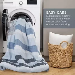 Kirklands Home Comforters|Blake Blue Stripe 2-pc. Twin/Twin XL Comforter Set