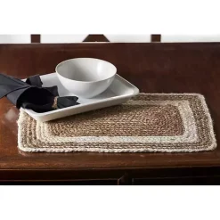 Kirklands Home Table Linens|Bleached Border Jute Placemats