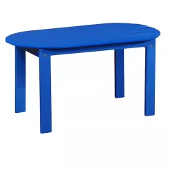 Kirklands Home Outdoor Tables|Acacia Wood Outdoor Adirondack Table Blue