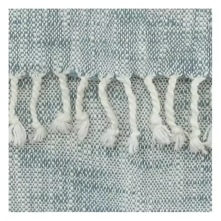 Outlet Blue and Ivory Colorblock Throw Blankets & Throws