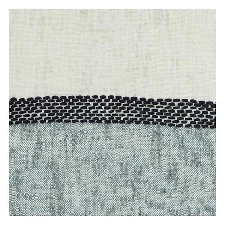 Outlet Blue and Ivory Colorblock Throw Blankets & Throws