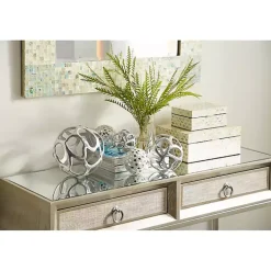 Best Blue and Tan Wood Capiz Shell 2-pc. Box Set Baskets & Boxes