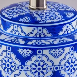 Kirklands Home Table Lamps|Blue and Ceramic Table Lamps, Set of 2 White