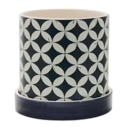 Kirklands Home Planters|Blue and White Coastal Planters, Set of 2