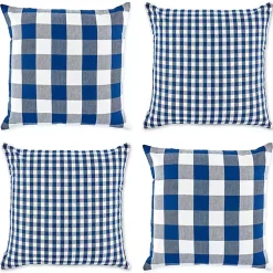 Best and White Gingham Pillow Covers, Set of 4 Pillows