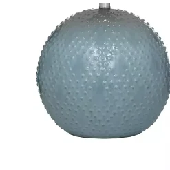 Kirklands Home Table Lamps|Blue Beaded Globe Table Lamp Gray