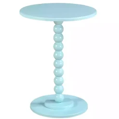 Kirklands Home Accent & End Tables|Beaded Spindle Accent Table Blue
