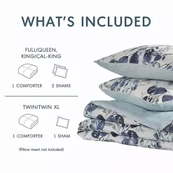 Kirklands Home Comforters|Blue Botanical 3-pc. Full/Queen Comforter Set
