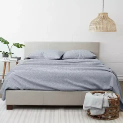 Kirklands Home Bed Sheets|Chambray 3-pc. Twin Sheet Set Blue