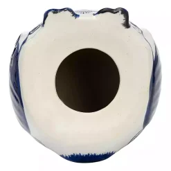 New Blue Chinoiserie Owl Figurine Statues & Figurines