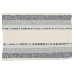 Kirklands Home Table Linens|Blue Coastal Ribbed Striped Placemats, Set of 4
