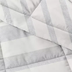 Kirklands Home Duvets|Blue Faded Stripe 3-pc. King Duvet Cover Set