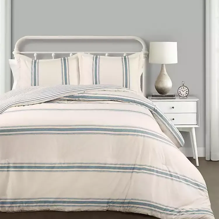 Kirklands Home Comforters|Blue Farmhouse 3-pc. Full/Queen Comforter Set
