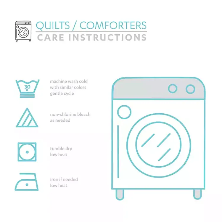 Kirklands Home Comforters|Blue Farmhouse 3-pc. Full/Queen Comforter Set