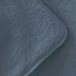 Kirklands Home Quilts|Floral Stitch 3-pc. King Quilt Set Blue