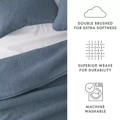 Kirklands Home Quilts|Floral Stitch 3-pc. Queen Quilt Set Blue