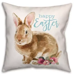 Outlet Blue Happy Easter Pillow Easter Decorations