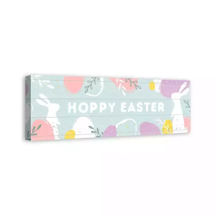 Online Hoppy Easter Canvas Wall Plaque Easter Decorations