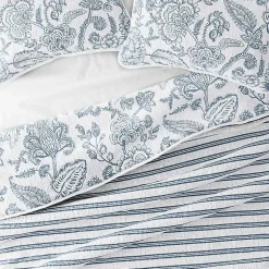 Kirklands Home Quilts|Blue Jacobean Reversible 3-pc. King Quilt Set