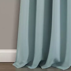 Kirklands Home Curtains & Drapes|Knotted Curtain Panel Set, 84 in. Blue