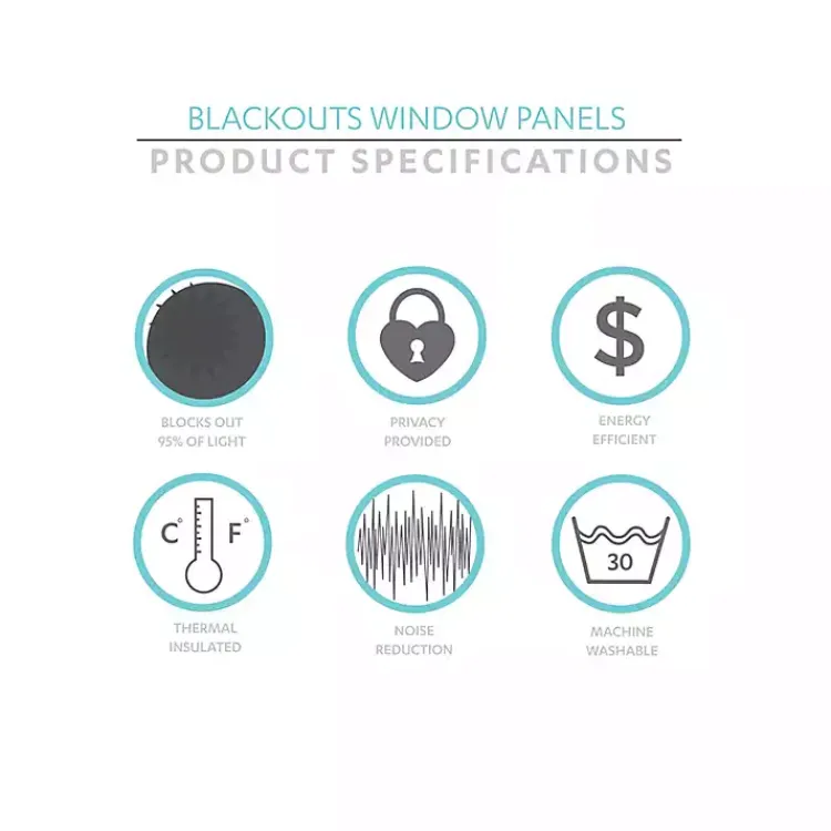 Kirklands Home Curtains & Drapes|Knotted Curtain Panel Set, 84 in. Blue