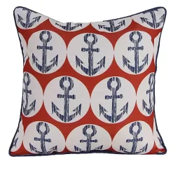 Online Blue Nautical Anchors Pillow Pillows