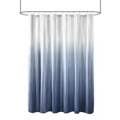 Kirklands Home Shower Curtains|Blue Ombre Seersucker Shower Curtain