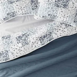 Kirklands Home Quilts|Blue Patchwork Reversible 3-pc. King Quilt Set