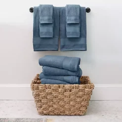 Kirklands Home Bath Towels|6-pc. Essential Cotton Bath Towels Blue