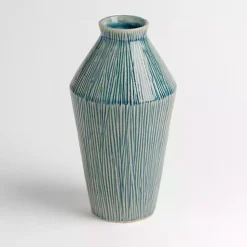 New Ribbed Ceramic Vase Vases
