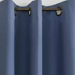 Kirklands Home Curtains & Drapes|Room Darkening Curtain Panel Set, 95 in. Blue