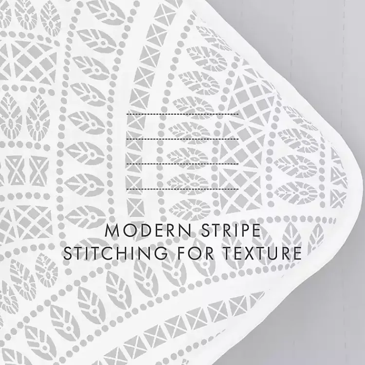 Kirklands Home Quilts|Blue Scalloped Reversible 3-pc. Queen Quilt Set