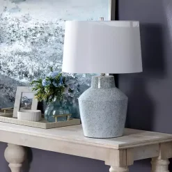 Kirklands Home Table Lamps|Speckled Ceramic Jar Table Lamp Blue