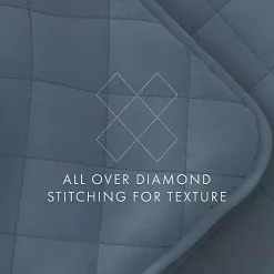 Kirklands Home Quilts|Stitched Diamond 3-pc. King Quilt Set Blue