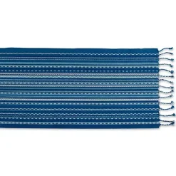 Kirklands Home Table Linens|Blue Tonal Stripe Table Runner