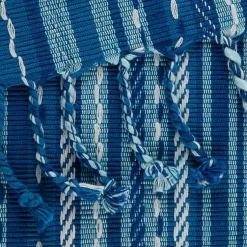 Kirklands Home Table Linens|Blue Tonal Stripe Table Runner