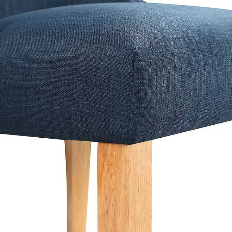 Kirklands Home Dining Chairs|Upholstered Wingback Dining Chairs, Set of 2 Blue