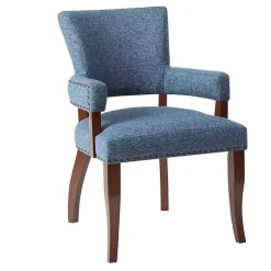 Kirklands Home Dining Chairs|Warms Nailhead Trim Dining Chair Blue