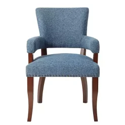 Kirklands Home Dining Chairs|Warms Nailhead Trim Dining Chair Blue