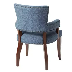 Kirklands Home Dining Chairs|Warms Nailhead Trim Dining Chair Blue