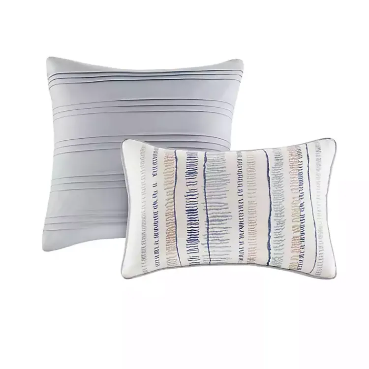 Kirklands Home Comforters|Blue Watercolor 8-pc. Full/Queen Comforter Set
