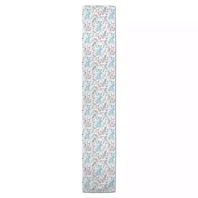 Online Blue Watercolor Rabbit Table Runner, 90 in. Easter Decorations