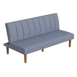 Kirklands Home Sofas & Loveseats|Woven Channel Convertible Sofa Blue