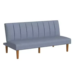 Kirklands Home Sofas & Loveseats|Woven Channel Convertible Sofa Blue