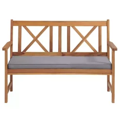 Kirklands Home Outdoor Sets|Blue X-Back Acacia Wood 2-pc. Outdoor Living Set