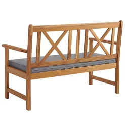 Kirklands Home Outdoor Sets|Blue X-Back Acacia Wood 2-pc. Outdoor Living Set